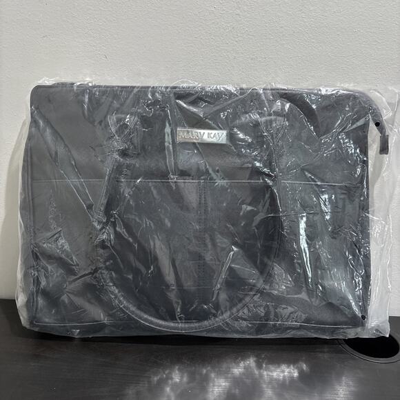 MARY KAY TRAVEL TOTE LARGE BLACK PURSE STARTER KIT CONSULTANT BRIEF CASE BAG - Picture 1 of 6